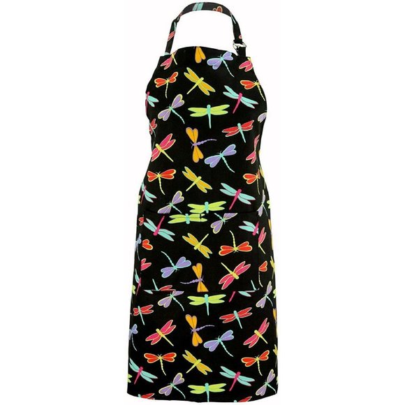 Animal Rescue Colorful Kitchen Apron Dragonfly Delight - Picture 2 of 2
